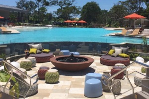 Elements of Byron guests can gather around the fire pit.