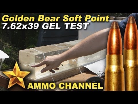 GEL TEST: 7.62x39 Golden Bear Soft Point expansion