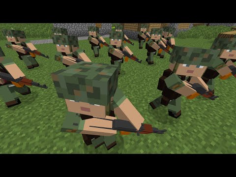 Minecraft: Custom NPC Mod - How to make NPCs march