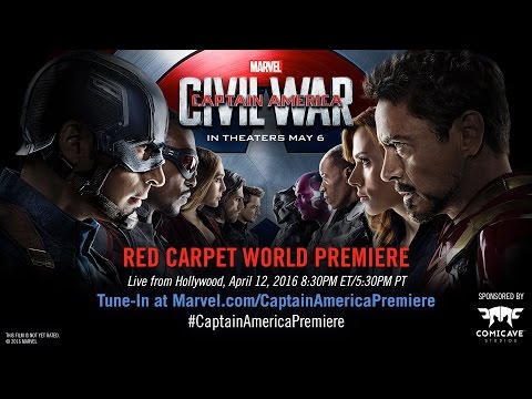 Watch the Red Carpet World Premiere of Marvel's Captain America: Civil War on Tuesday, April 12!