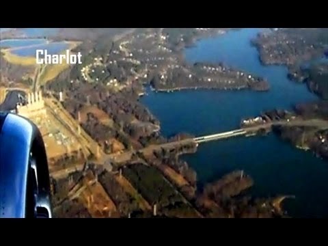 Landing in Beautiful Charlotte, North Carolina Boeing 757 US Airways 2013