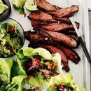 Gochujang-glazed skirt steak