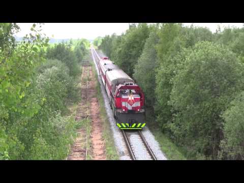 Tourist train in Lithuania 2013