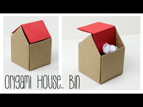 Origami Trash Bin Tutorial - DIY