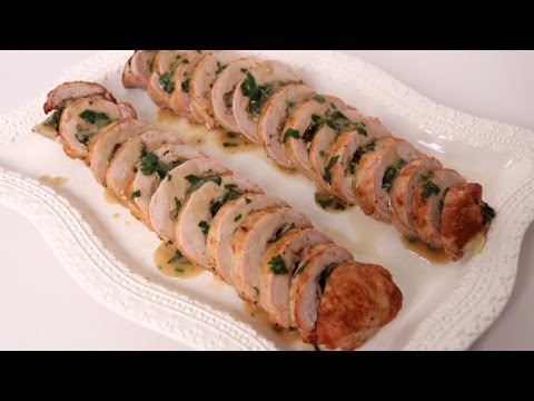 Prosciutto & Spinach Stuffed Pork Tenderloin - Laura Vitale - Laura in the Kitchen Episode 486