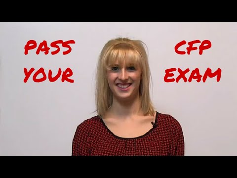 CFP Exam - How to pass the Certified Financial Planner Test!