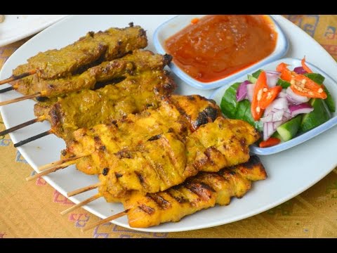 How to Make Chicken Satay  ไก่สะเต๊ะ