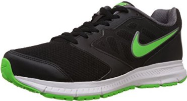 Nike Men's Downshifter 6 Msl Black, Grey, Green and WhiteRunning Shoes - 9 UK/India (44 EU)(10 US)