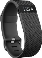 Fitbit Charge HR Heart Rate and Activity Wristband, Large (Black)