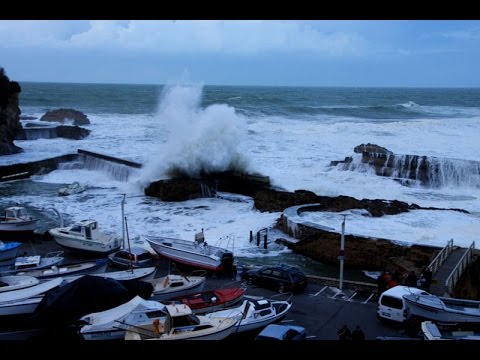 Tempête 11 janvier 2016 à Biarritz !