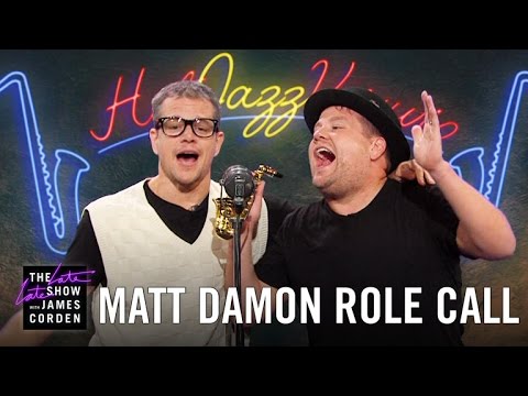 Matt Damon Acts Out His Film Career w/ James Corden