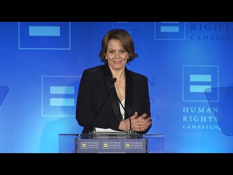 Sigourney Weaver Receives the HRC Ally For Equality Award