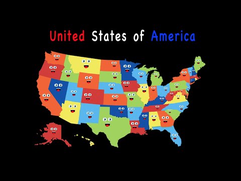 50 States Song for Kids/50 States and Capitals for Children/USA 50 States