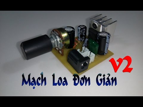 Tự làm mạch loa đơn giản - V2 - IC TDA 2003