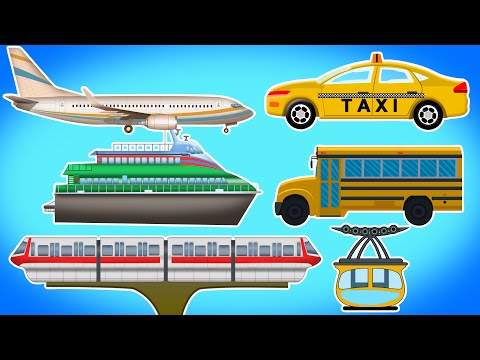 Public transport | vehicles for Children's | Videos for Kids