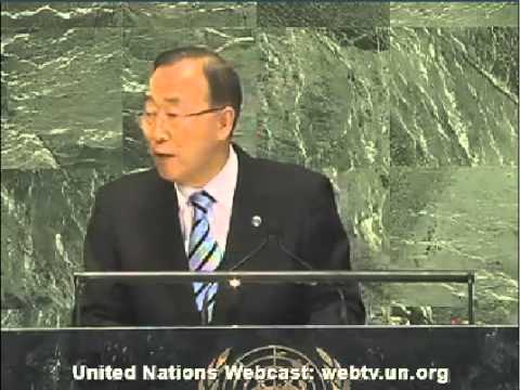 United Nations Secretary-General Ban Ki-moon, September 25th 2012 Speech