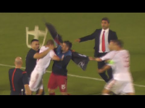 Serbia v Albania football abandoned over drone flag stunt fury