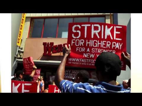 Fast Food Workers Strike All Over The Country Demanding $15 An Hr