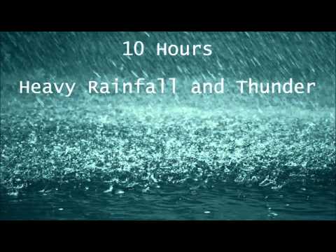 10 Hours Heavy Rainfall with Thunder Ambient Sleep Sounds la lluvia del sueño tormenta Thunderstorm