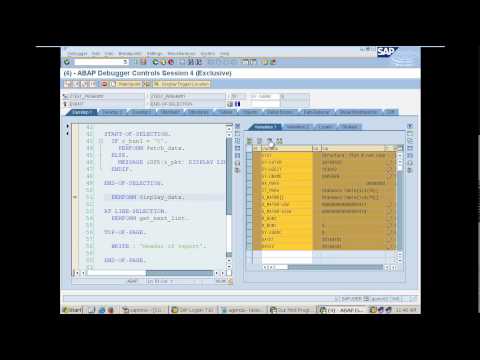 Debugging SAP Program, Flow of events in ABAP  - Days 6