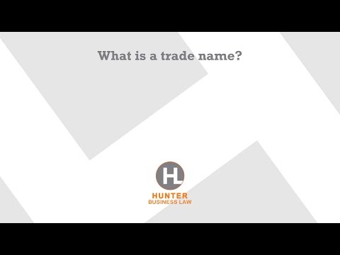 What is a trade name?