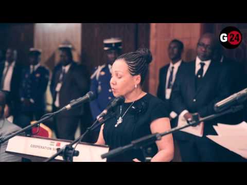 Discours Lucie MILEBOU ép MBOUSSOU pour la visite de Yu Zhengsheng au Senat Gabonais