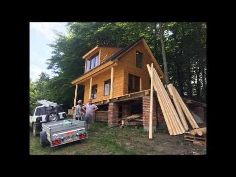 How to build a wooden cottage ( log cabin, log house ) (part 1)...Ako postaviť Chatu (časť 1)