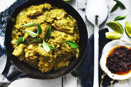 Sri Lankan chicken curry.