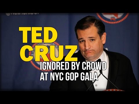 TED CRUZ IGNORED BY CROWD AT NYC GOP GALA