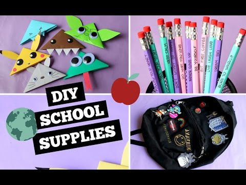 DIY BACKPACK, ORIGAMI BOOKMARKS AND PENCILS ❤