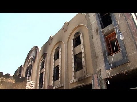 Coptic church set ablaze in Minya, Egypt