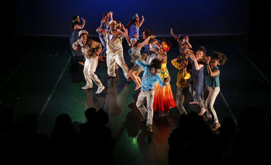 Dancers with Teatro Brasileiro de Dance: the Bahia in Oakland Collective perform during the 12th annual Cuba Caribe Festival at the Dance Mission Theater in San Francisco, California on Fri. April 15, 2016. Photo: Michael Macor, The Chronicle