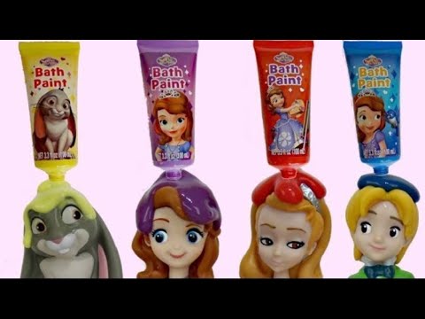 Disney Jr. Princess Sofia The First Bath Paint Soap, Toys Fun Learning with Colors / TUYC