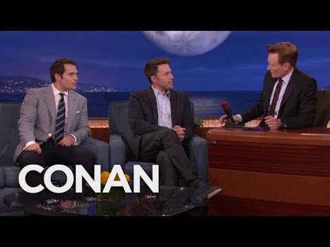 Ben Affleck & Henry Cavill's Reactions To Being Cast As Batman & Superman  - CONAN on TBS