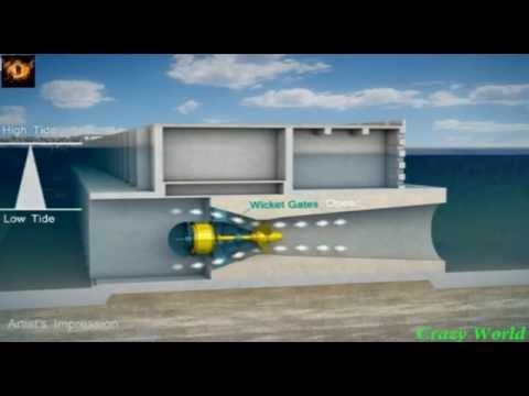 How does a tidal lagoon power plant work