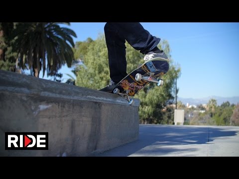 Sewa Kroetkov Skateboarding in Slow Motion - Hollenbeck Skate Plaza