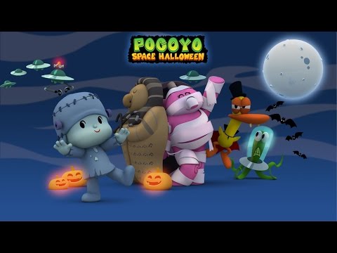 Pocoyo Space Halloween 2015 - 40 minutes of spooky adventures for kids!