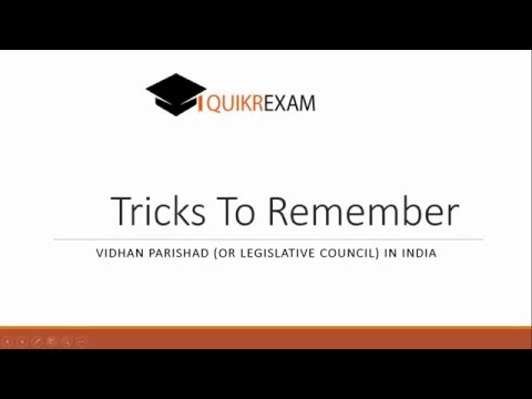 Tricks to remember Vidhan parishad or Legislative council states in India