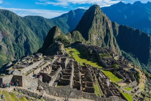 Machu Picchu, Incas ruins in the peruvian Andes at Cuzco Peru