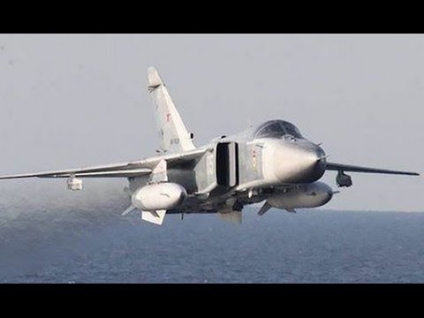 US NAVY SHIP INCOUNTERS Rus Su-24 Aircraft Flying VERY CLOSE to US Navy Ship in Baltic Sea