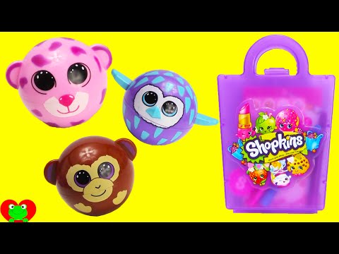 Ty Beanie Boos Makeup Kit Lip Gloss with Shopkins Moofia Surprises