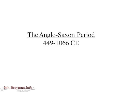 The Anglo-Saxon Period