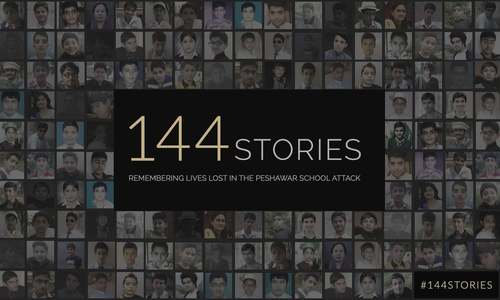 144stories: Remembering lives lost in the Peshawar school attack