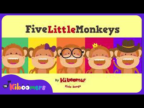 Five Little Monkeys Jumping on the Bed | Nursery Rhymes Songs | 5 Little Monkeys Song