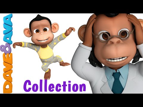 Five Little Monkeys Jumping on the Bed | Nursery Rhymes Collection | Nursery Rhymes Dave and Ava