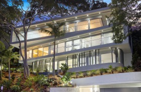 The $6 million five-level home that has a walkway to Chinamans Beach at 20 Kiora Ave, Mosman, NSW.