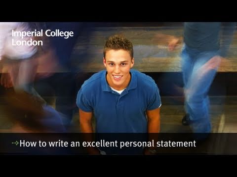 How to write an excellent personal statement