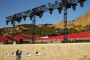 ECEABAT, TURKEY - APRIL 21:  A visitor looks at plaques commemorating the Gallipoli Campaign at Anzac Cove as seats and ...