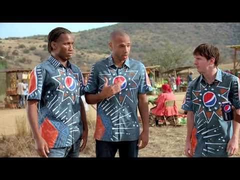 PEPSI FOOTBALL AFRICA 2010 COMMERCIAL FEATURING MESSI KAKA DROGBA LAMPARD HENRY AND AKON