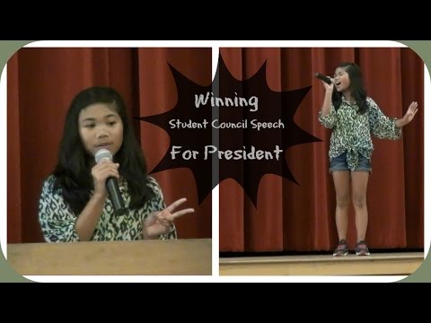 Winning Student Council Speech For President - Charisma Joy